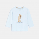 Obaibi Tee-shirt animal bleu bebe garcon