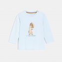 Obaibi Tee-shirt animal bleu bebe garcon
