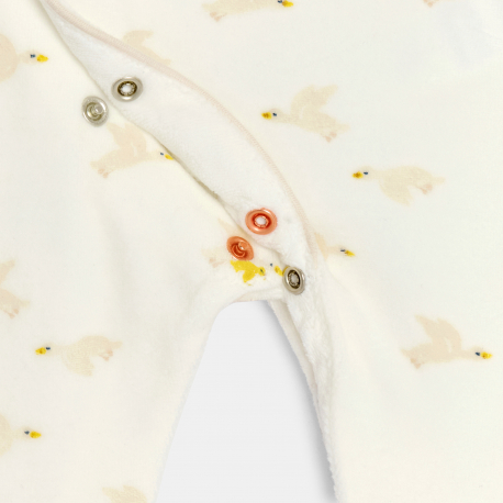Obaibi Dors-bien velours oie beige bebe garcon