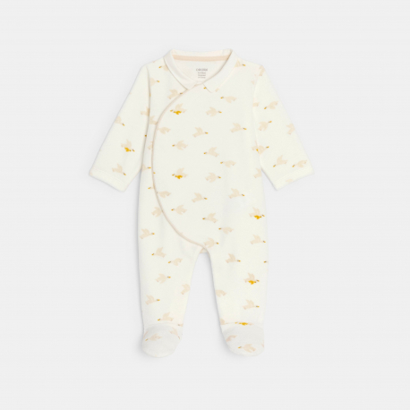 Obaibi Dors-bien velours oie beige bebe garcon