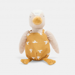 Obaibi Doudou velours oiseau jaune bebe naissance