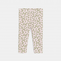 Obaibi Legging fleuri mauve bebe fille
