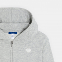 Okaidi Sweat-shirt a capuche gris Fille