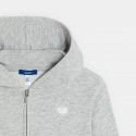 Okaidi Sweat-shirt a capuche gris Fille