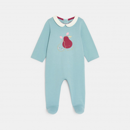 Obaibi Dors-bien coton poires vert bebe fille