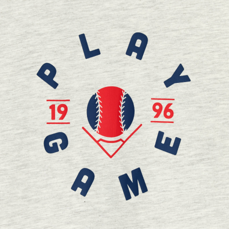 Okaidi Μπλούζα κοντομάνικη με μήνυμα, γκρι για αγόρια