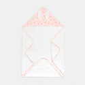 Obaibi Cape de bain eponge rose lapin bebe naissance fille