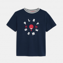 Okaidi T-shirt manches courtes a message bleu Garcon