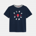 Okaidi T-shirt manches courtes a message bleu Garcon