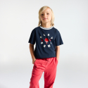 Okaidi T-shirt manches courtes a message bleu Garcon