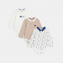 Obaibi Body manches longues animaux bleu bebe garcon