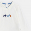 Obaibi Body manches longues animaux bleu bebe garcon