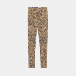 Okaidi Leggings leopard en jersey marron Fille