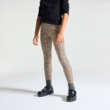 Okaidi Leggings leopard en jersey marron Fille