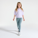 Okaidi Leggings longs leopard en jersey bleu Fille