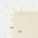 Obaibi Langes gaze de coton beige bebe mixte (lot de 2)