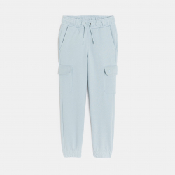 Okaidi Pantalon de jogging cargo uni bleu Fille
