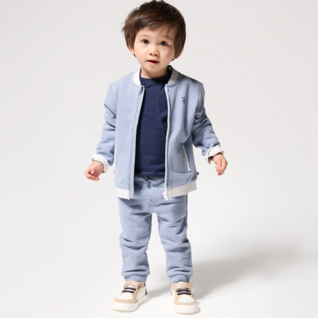 Obaibi Pantalon jogging bleu bebe garcon