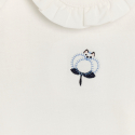 Obaibi Blouse large col blanc bebe fille