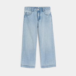 Okaidi Jean large delave bleu clair Fille
