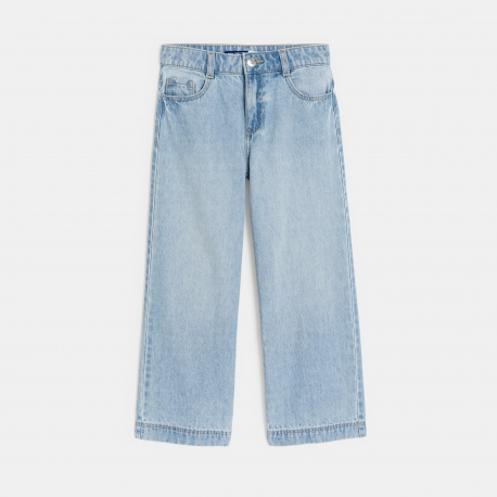 Okaidi Jean large delave bleu clair Fille