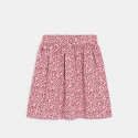 Okaidi Jupe fluide imprimee leopard rose Fille