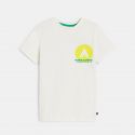 Okaidi T-shirt manches courtes a message blanc Garcon