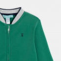 Obaibi Teddy zippe en molleton doux vert bebe garcon