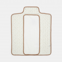 Obaibi Tapis a langer de voyage etoile blanc naissance mixte