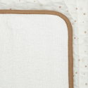 Obaibi Tapis a langer de voyage etoile blanc naissance mixte