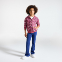 Okaidi Sweat-shirt a capuche imprime violet Fille