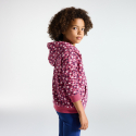 Okaidi Sweat-shirt a capuche imprime violet Fille