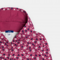 Okaidi Sweat-shirt a capuche imprime violet Fille