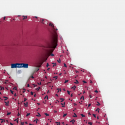 Okaidi Sweat-shirt a capuche imprime violet Fille