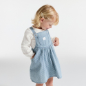 Obaibi Blouse fleur chat blanc bebe fille