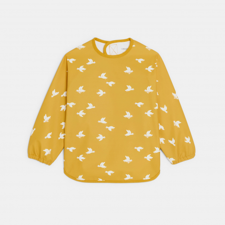 Obaibi Tablier d&quot;activites imprime oie jaune bebe garcon