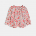 Obaibi Blouse fleurs et fruits rouge bebe fille