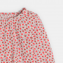 Obaibi Blouse fleurs et fruits rouge bebe fille