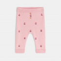 Obaibi Pull et pantalon maille tricot fleurs rose bebe naissance fille