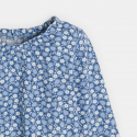 Obaibi Blouse fleurs et fruits bleu bebe fille