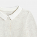Obaibi Ensemble 3 pieces coton etoiles blanc naissance garcon