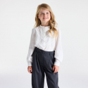 Okaidi Leggings longs leopard en jersey marron Fille