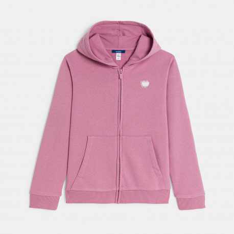 Okaidi Sweat-shirt a capuche rose Fille