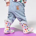 Obaibi Pantalon raye twill bleu bebe garcon