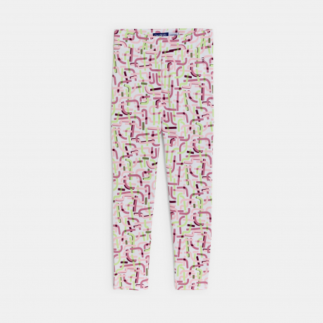 Okaidi Legging fille motifs graphiques colores