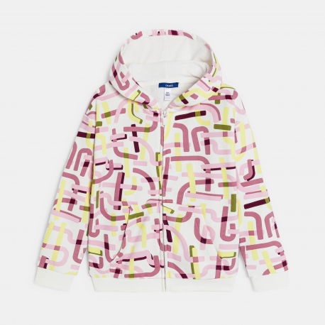 Okaidi Sweat-shirt a capuche imprime Fille