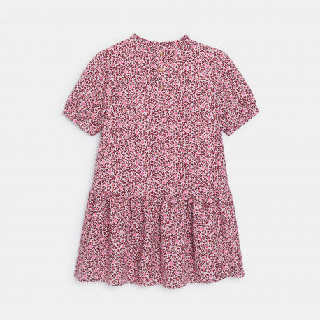 Okaidi Robe imprimee leopard rose Fille