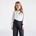 Okaidi Leggings longs leopard en jersey marron Fille