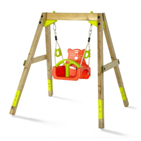 Προσαρμοζόμενη κούνια εξωτερικού χώρου Plum® Wooden Growing Swing Set