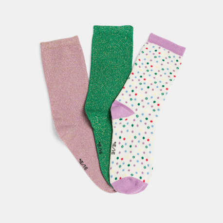 Okaidi Chaussettes fantaisie Fille (3 paires)